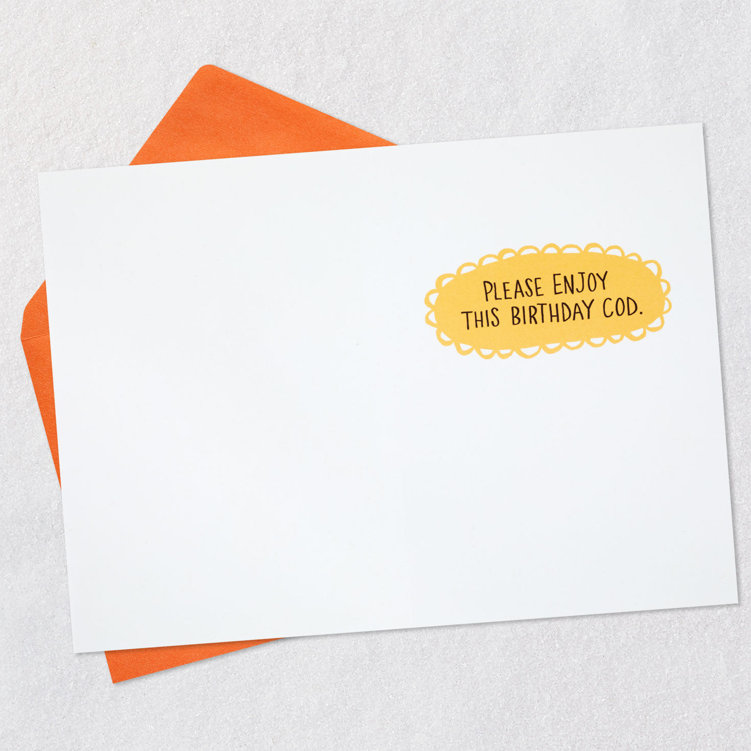 Silver Foil Cod Fish Funny Birthday Card  image number 3