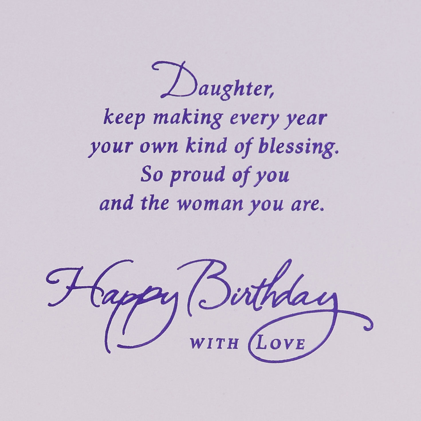 Flowers and Butterfly Birthday Card for Daughter Sentiment image number 3
