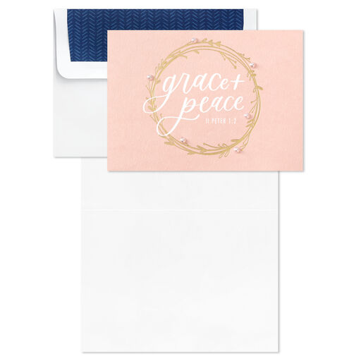 Grace and Peace Religious Boxed Blank Note Cards, Pack of 8, 