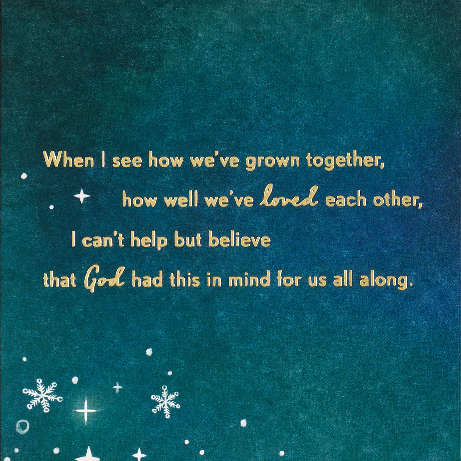 Starry Sky Religious Christmas Card for Husband Sentiment image number 2
