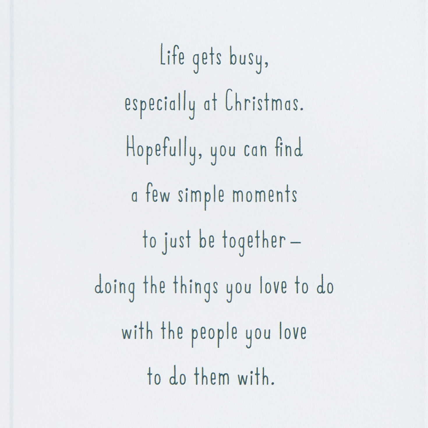 Couple on Bench Son and Daughter-in-Law Christmas Card Sentiment image number 2