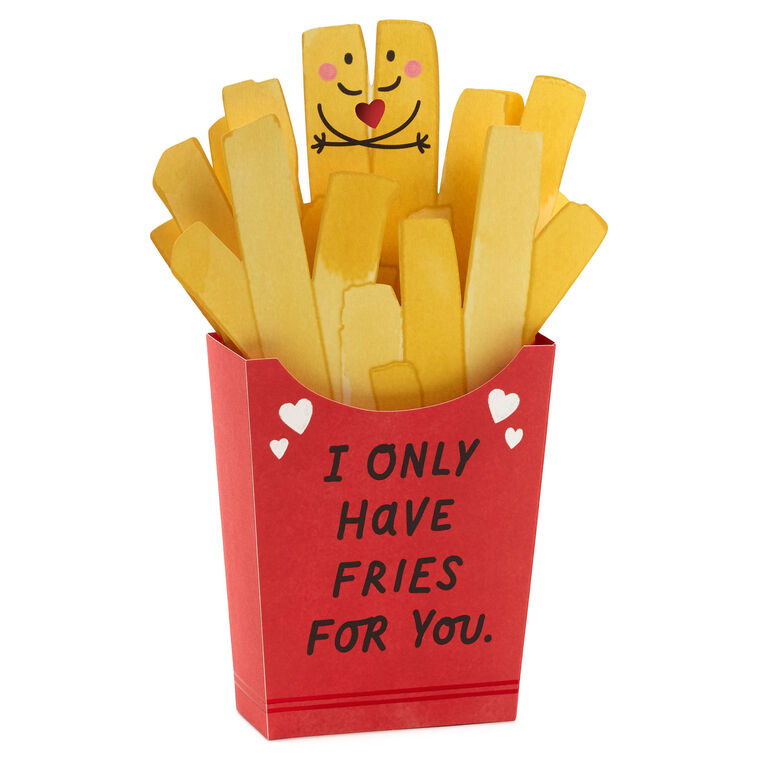 French Fries Pop-Up Love Card for Spouse  image number 2