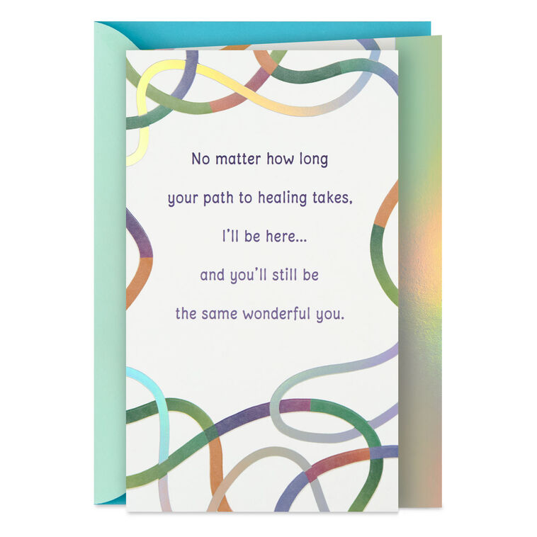 Colorful Lines Get Well Card Card Front image number 1