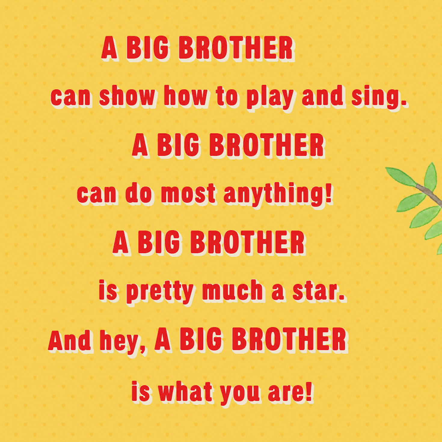Lion Cubs With Heart Big Brother New Baby Card Sentiment image number 2
