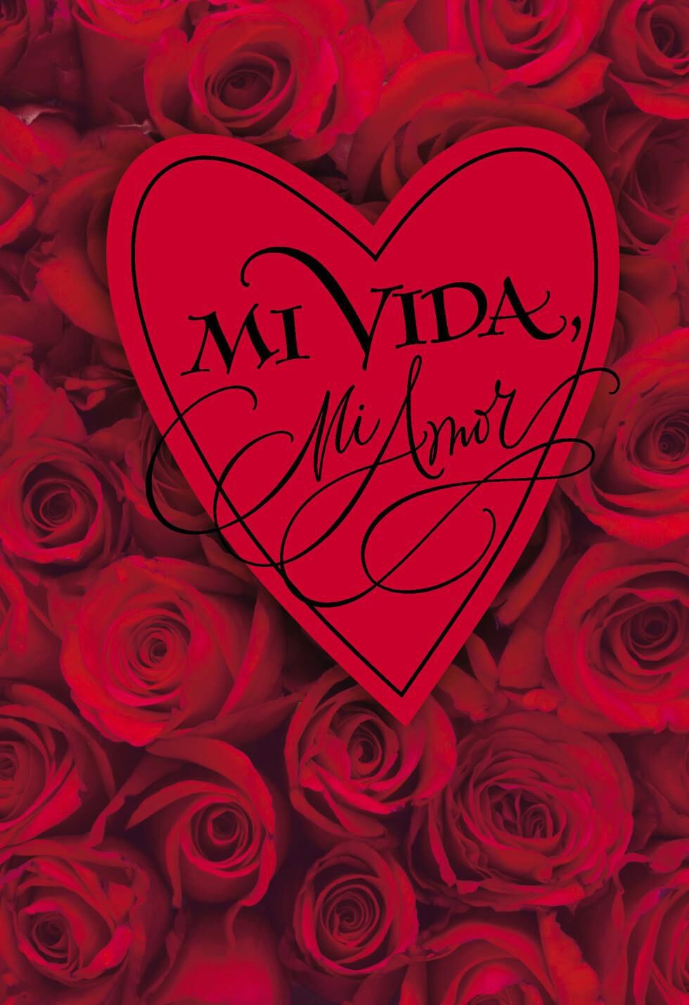 My Life My Love Spanish Valentine's Day Card