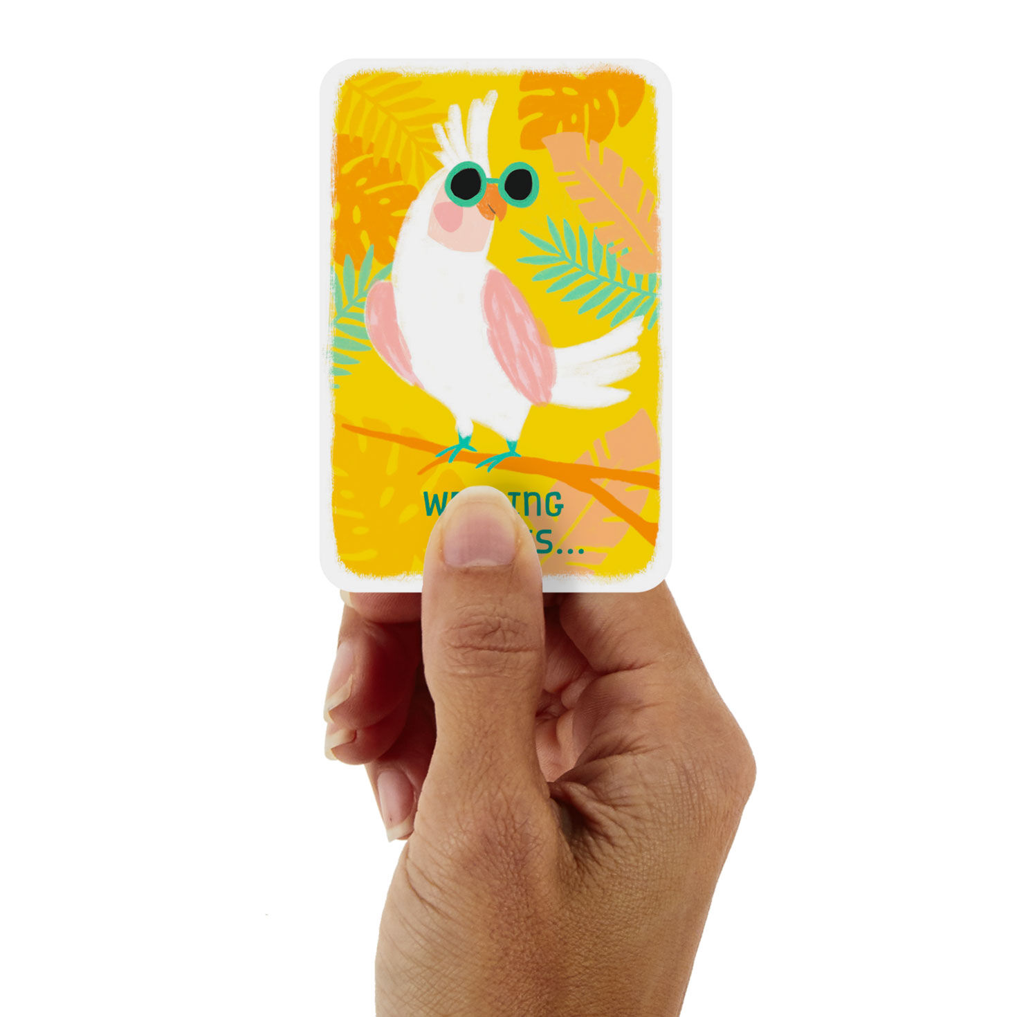 3.25" Mini You Shine So Bright Cockatoo Encouragement Card