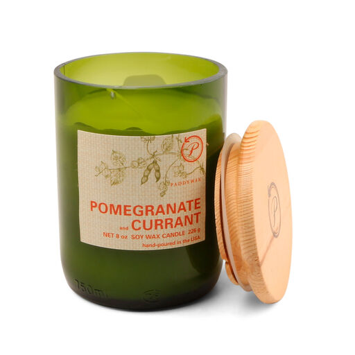 Paddywax Eco Pomegranate and Currant Jar Candle, 8 oz., 