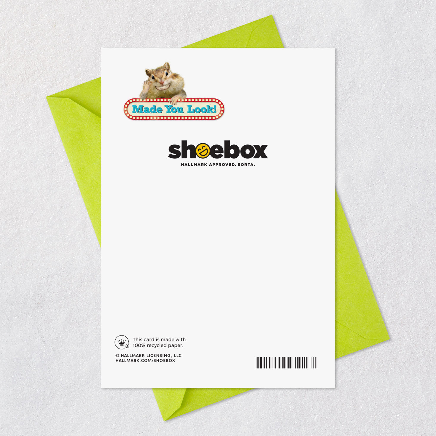 Smiling Chipmunk Funny Congrats Card Card Back with Envelope image number 7