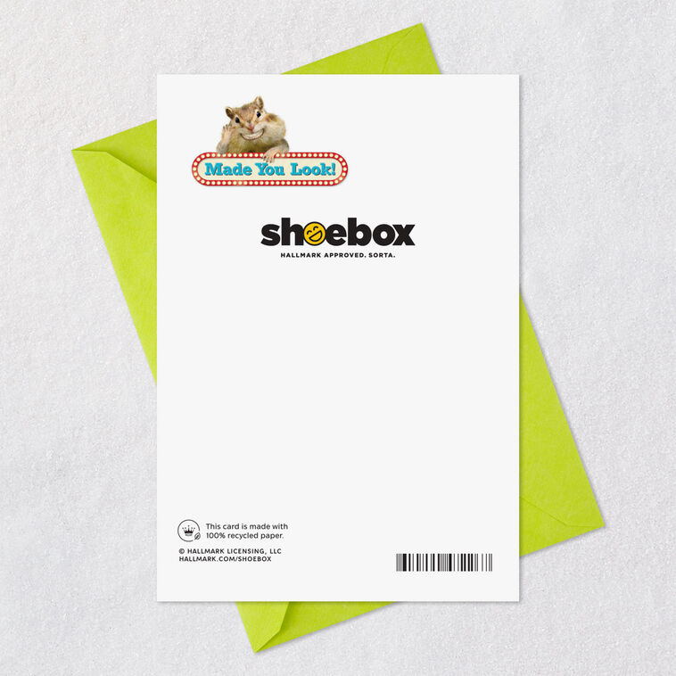 Smiling Chipmunk Funny Congrats Card Card Back with Envelope image number 7