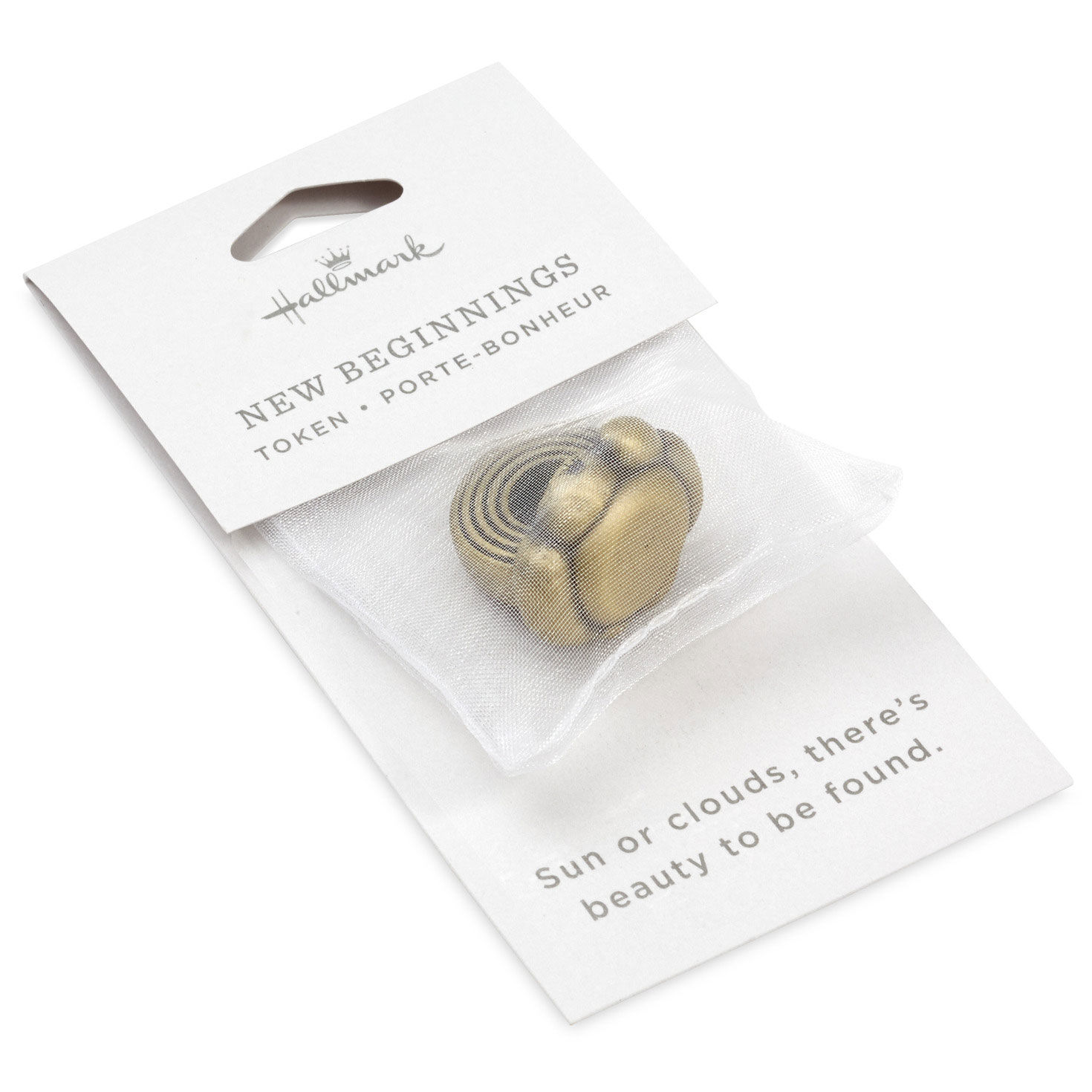 Rainbow and Cloud Silver Metal Worry Stone package front image number 4