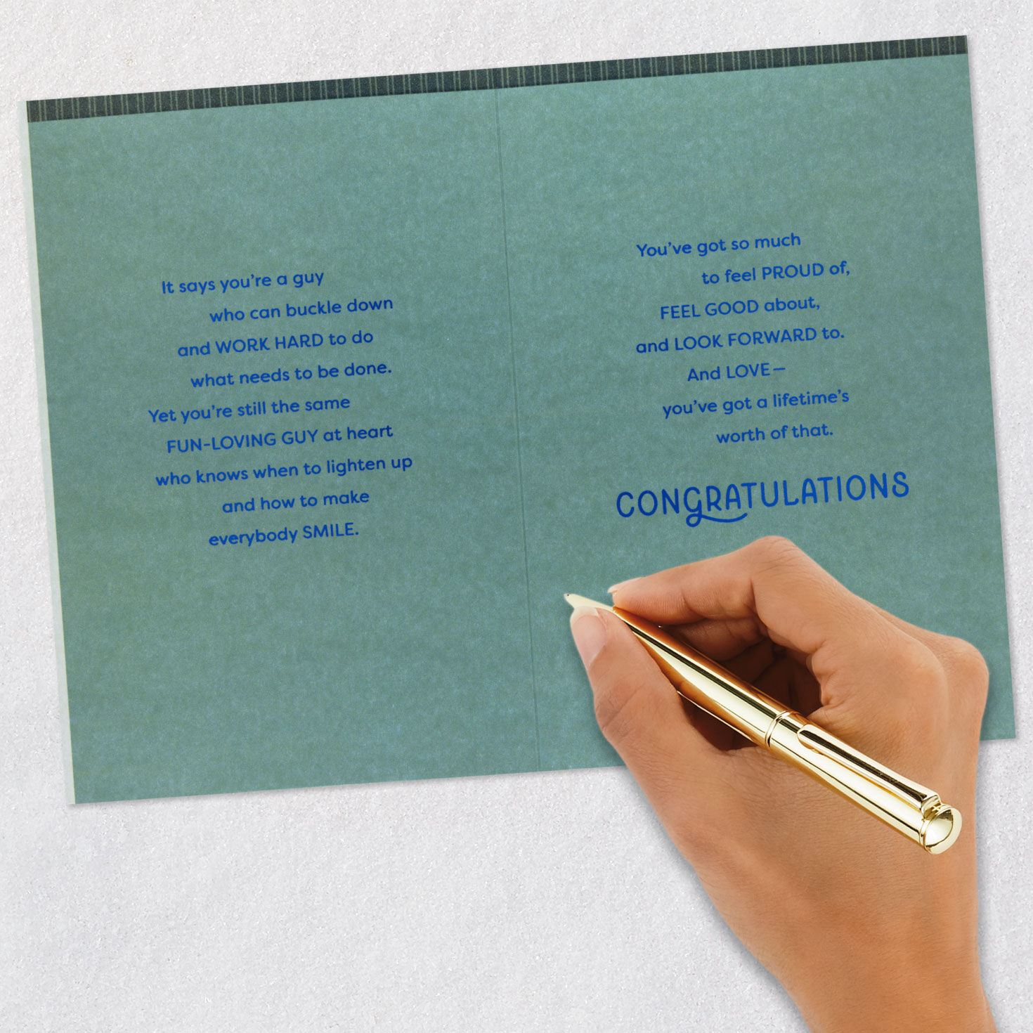 Diploma on Books Grandson Graduation Card Signing card image number 7