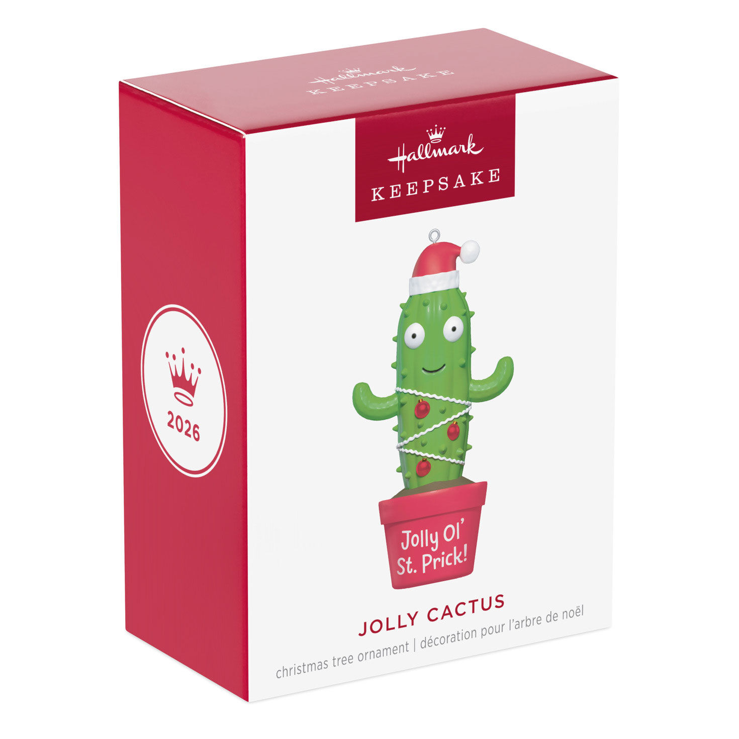Jolly Cactus in Pot Keepsake Ornament package Front image number 7