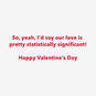 Living Together Graph Romantic Funny Valentine's Day Card, , large image number 2
