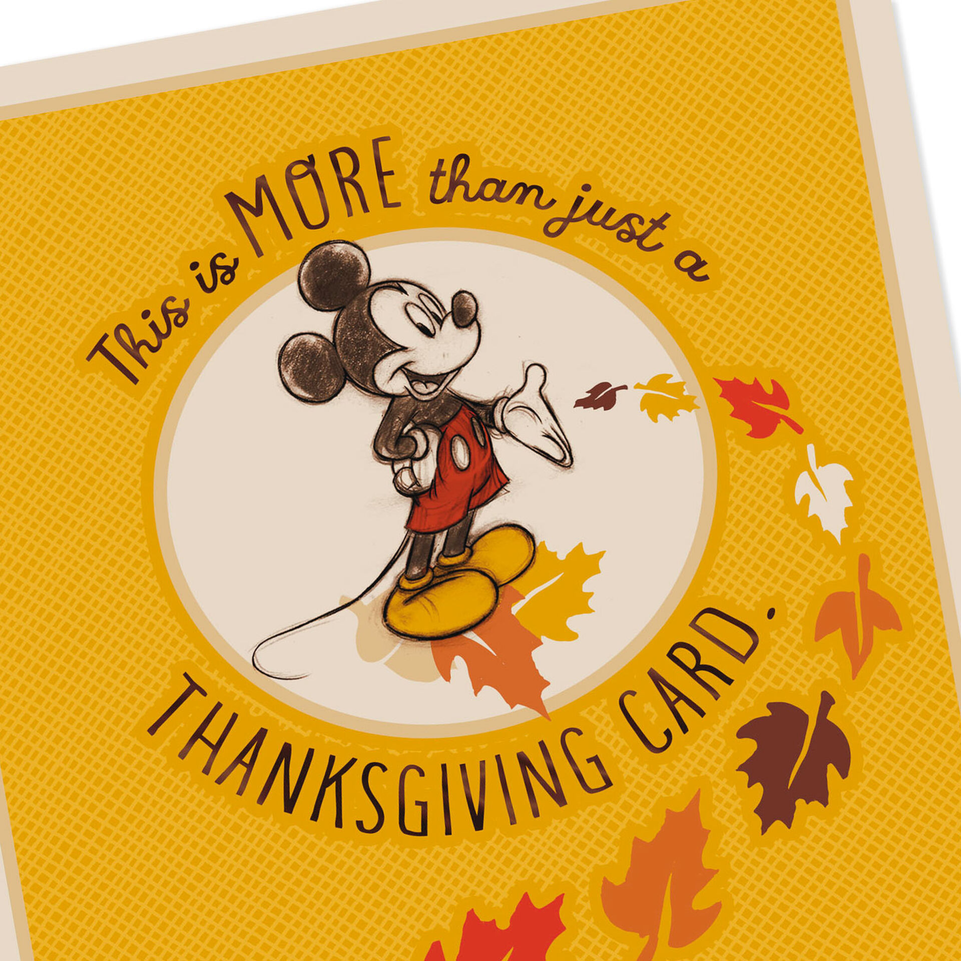 Disney Mickey Mouse Hug Thanksgiving Card - Greeting Cards - Hallmark