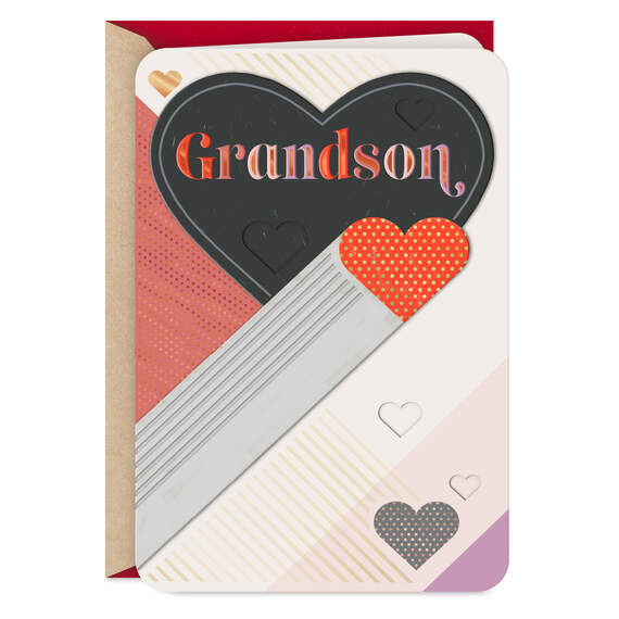 Incredible, Wonderful You Valentine's Day Card for Grandson, , large image number 1