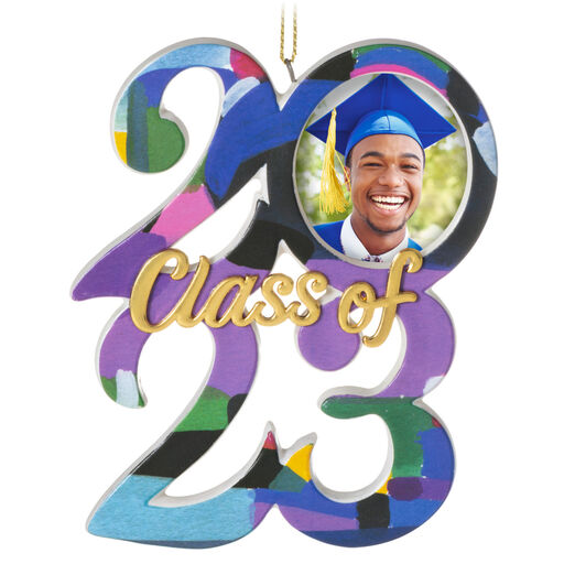 Congrats, Grad! 2023 Ceramic Photo Frame Ornament, 