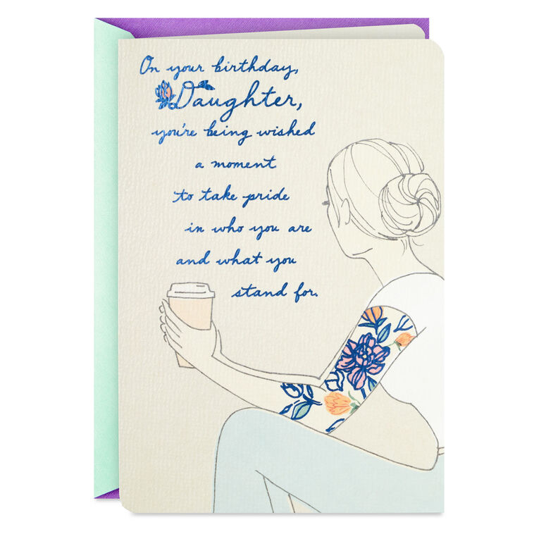 You're Loved for All You Are Birthday Card for Daughter