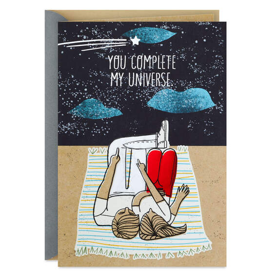 You Complete My Universe Birthday Card, , large image number 1