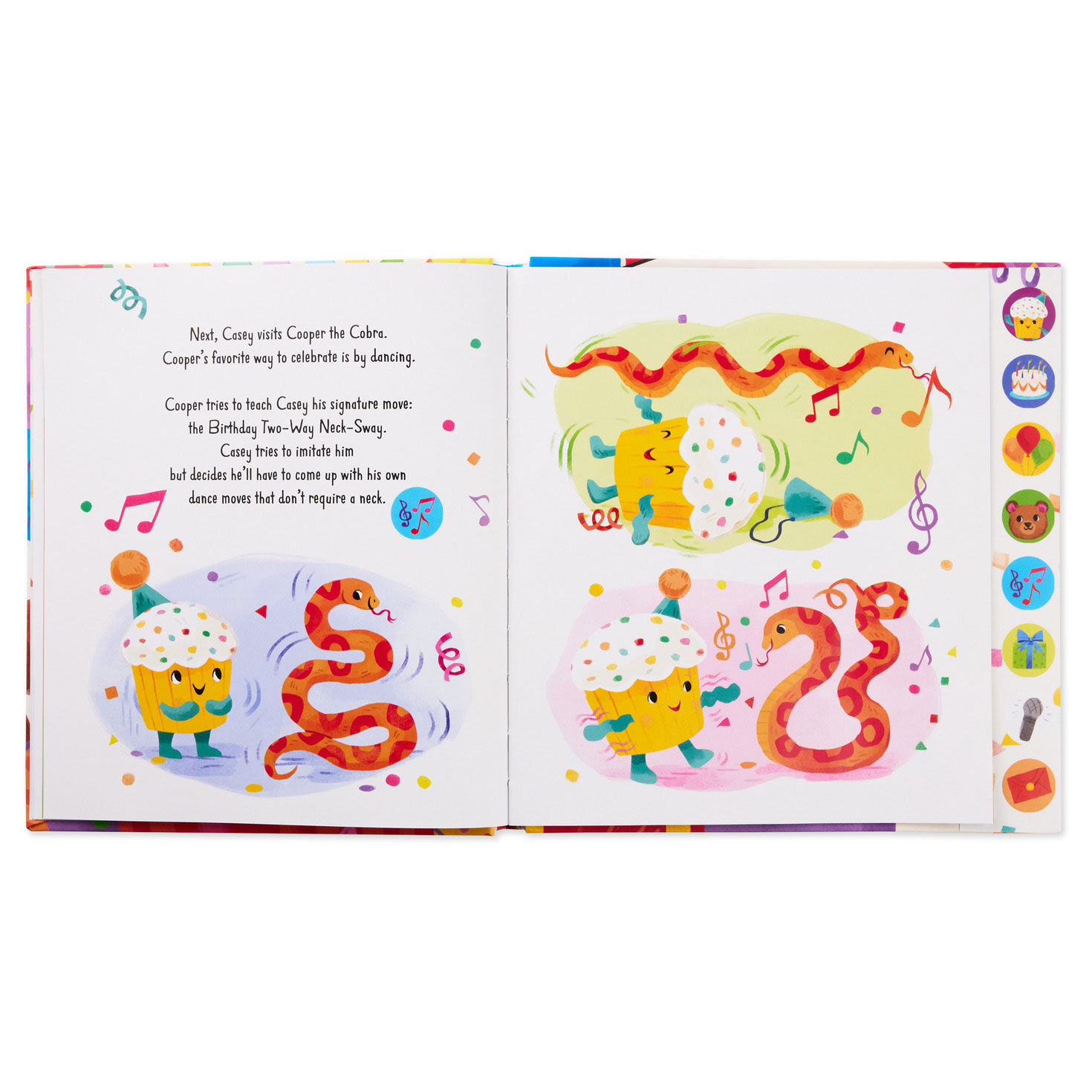 Plush Cupcake and Sound Book Birthday Gift Set open spread image number 5