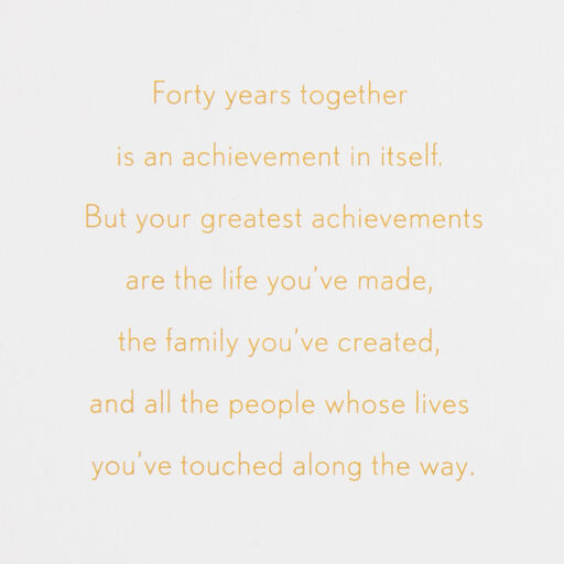 You Belong Together 40th Anniversary Card, 