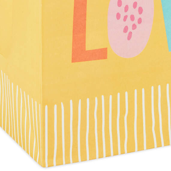 9.6" Pastel Lettering on Yellow Medium Gift Bag, , large image number 6