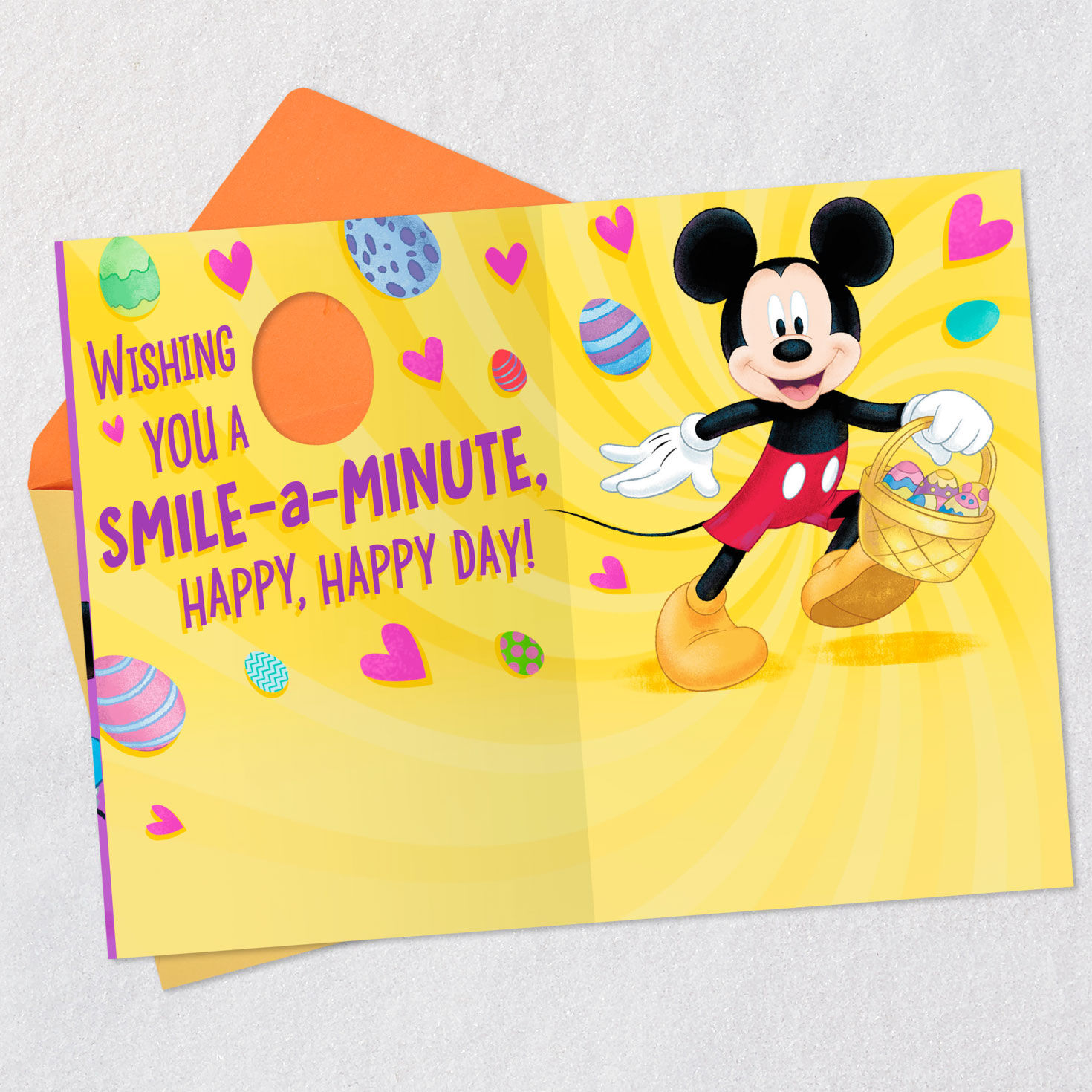 Disney Mickey and Minnie A Smile-a-Minute Happy Day Easter Card for only USD 3.99 | Hallmark
