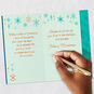 Gold, Blue and Teal Snowflakes Brother Christmas Card signing card image number 7