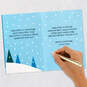 Cute White Deer in Scarf Baby's First Christmas Card, , large image number 7
