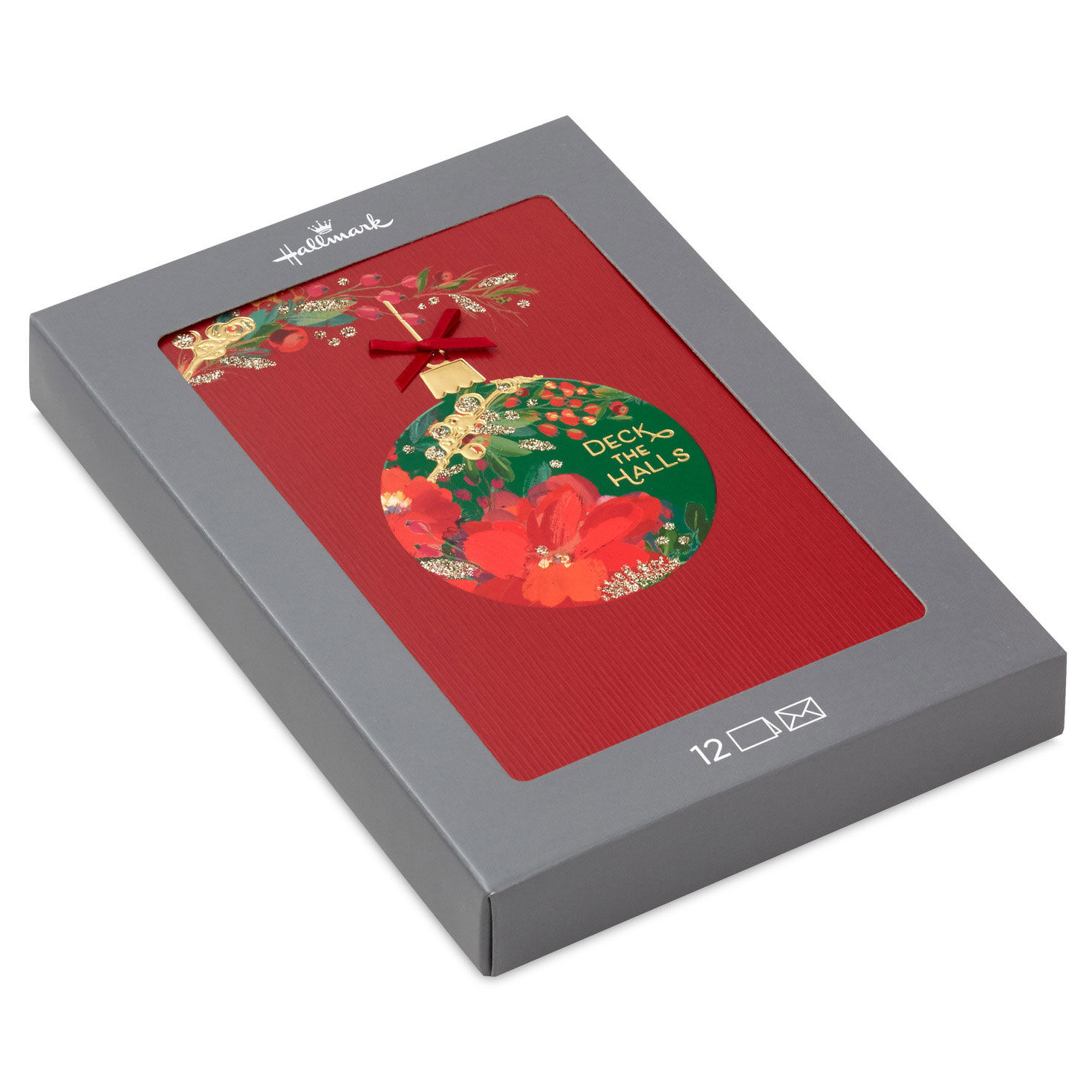 Floral Ornament on Red Boxed Christmas Cards, Pack of 12 for only USD 20.49 | Hallmark