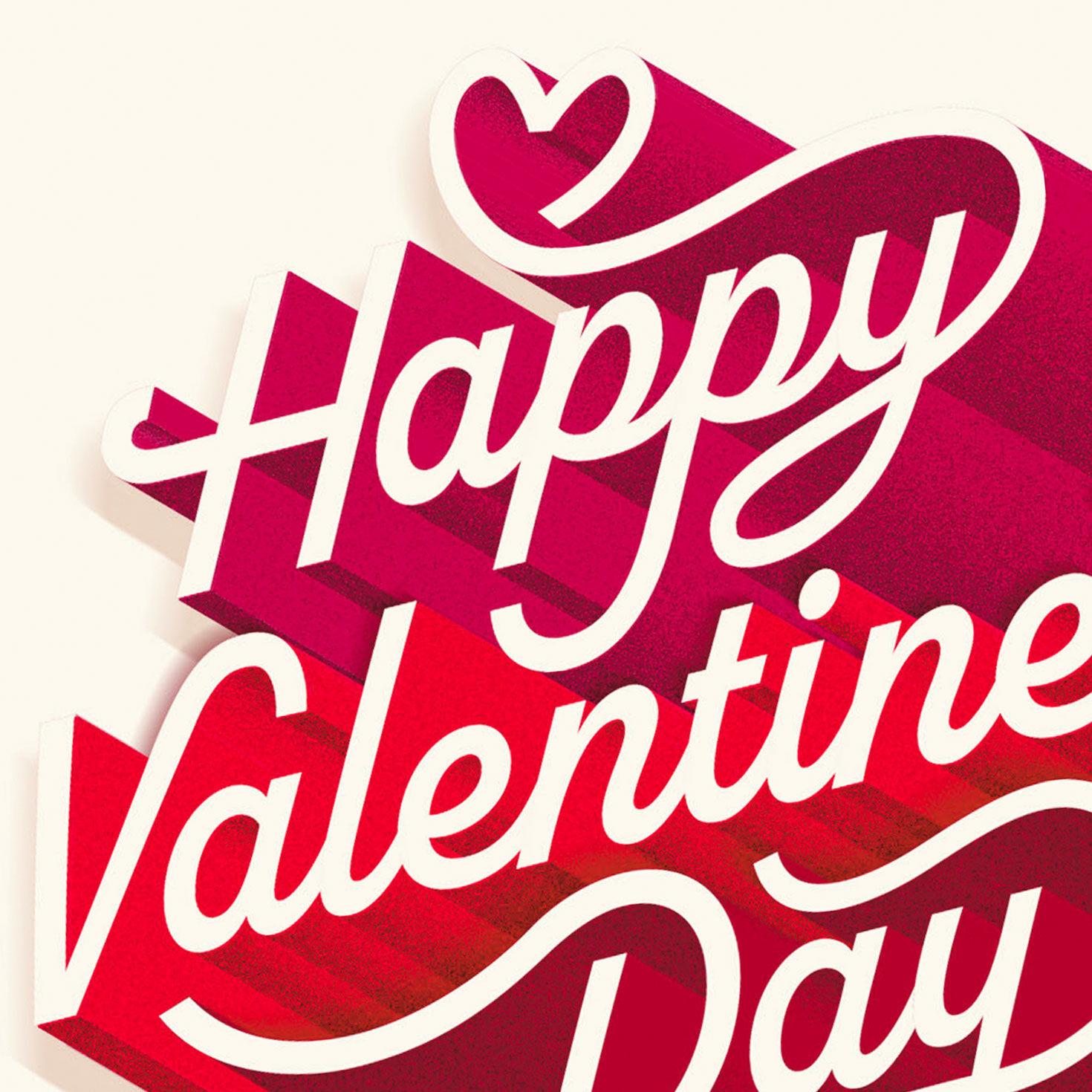 Red and Ivory Shadow Lettering Valentine's Day Cards, Pack of 6 for only USD 6.99 | Hallmark