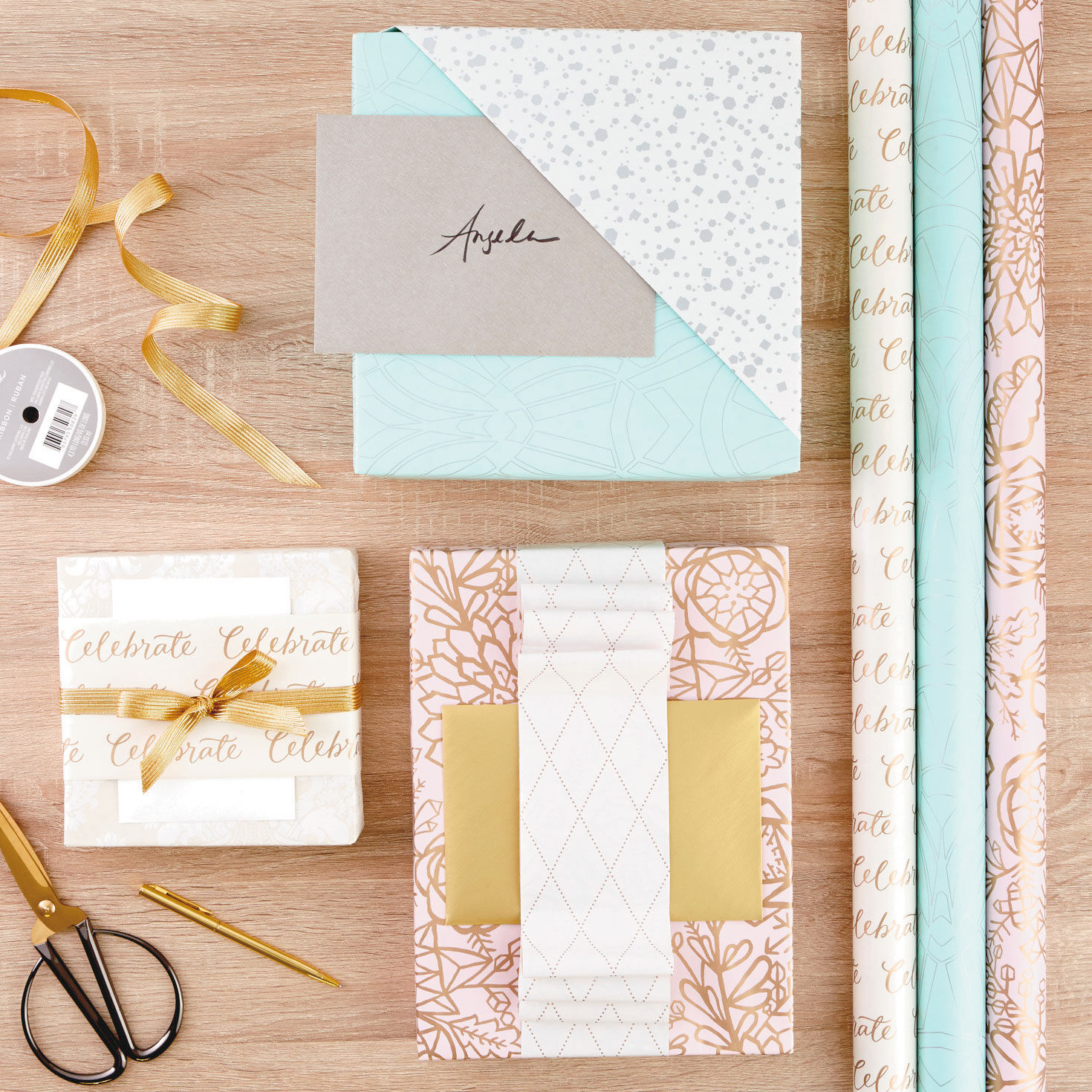 Pretty Pastels 3-Pack Reversible Wrapping Paper, 75 sq. ft. total for only USD 16.99 | Hallmark