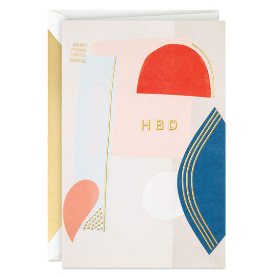 HBD and Year Ahead Birthday Card, , large image number 1