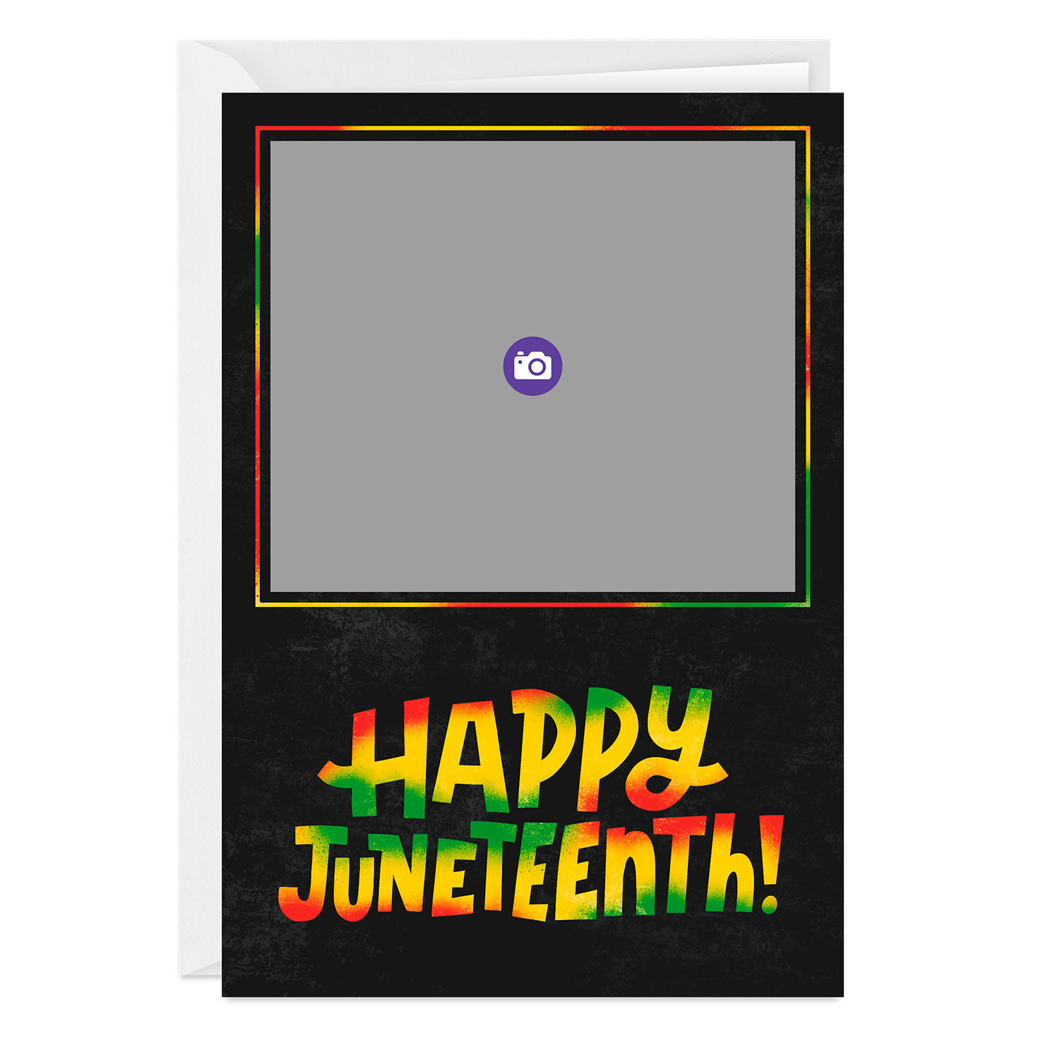 Happy Juneteenth Personalized Card Card Front indicating personalization image number 3