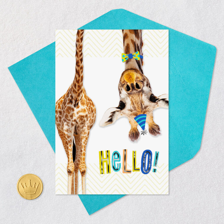 Giraffe in Bow Tie and Party Hat Birthday Card for Kids - Greeting Cards | Hallmark giraffe-in-bow-tie-and-party-hat-birthday-card-for-kids-greeting-cards-hallmark