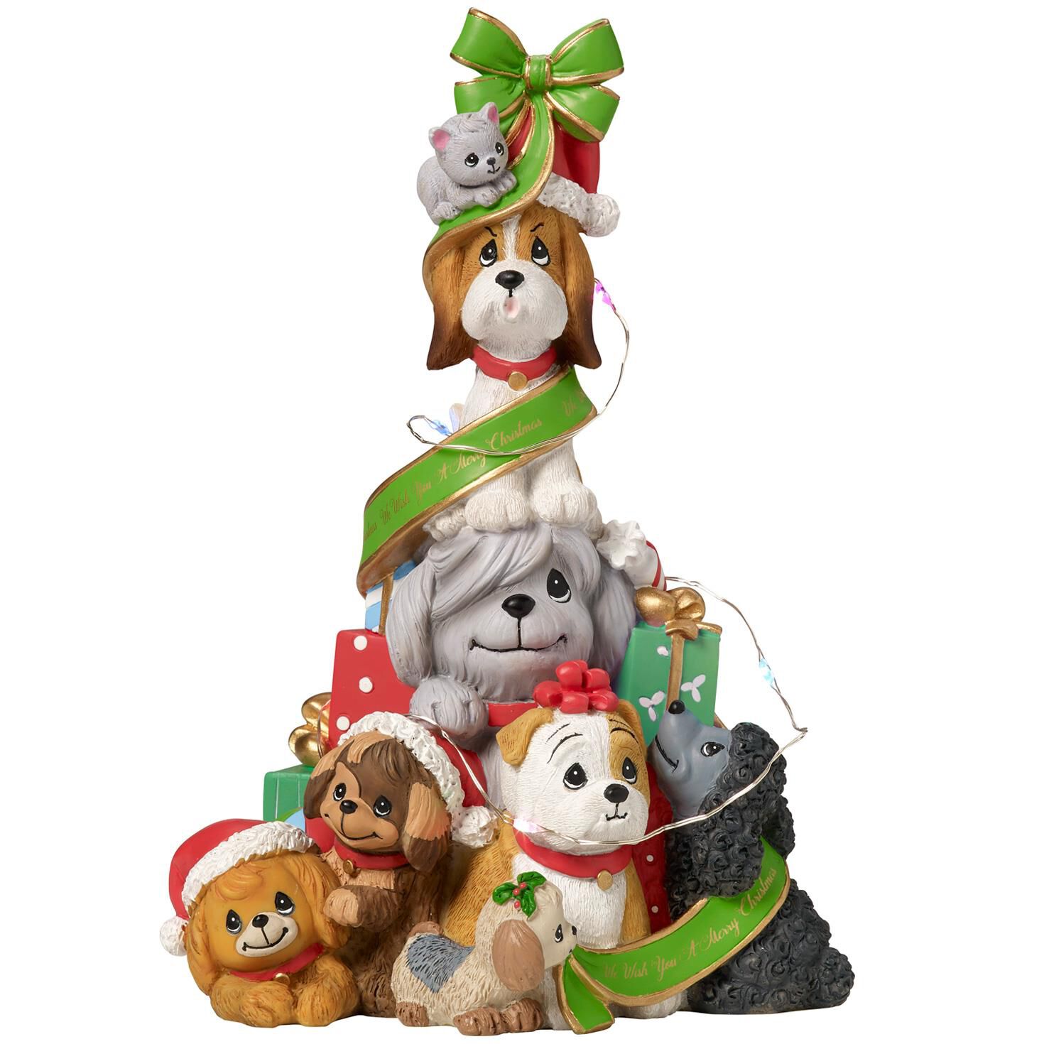 Precious Moments A Canine Christmas Music Box Figurines Hallmark