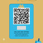 Menorah and Star of David Hanukkah Gift Card Greeting QR code image number 7