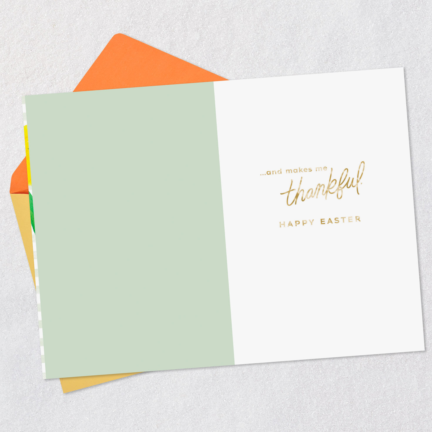 Yellow Daffodils Easter Card for Parents Open card with envelope image number 3