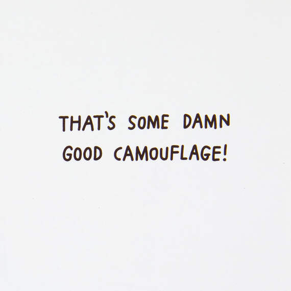 Damn Good Camouflage Funny Birthday Card, , large image number 2