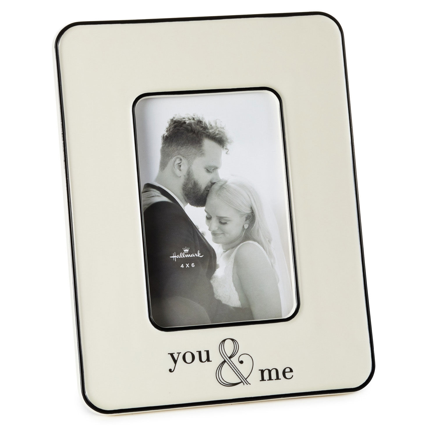 You & Me Cream Enamel Picture Frame front image number 1