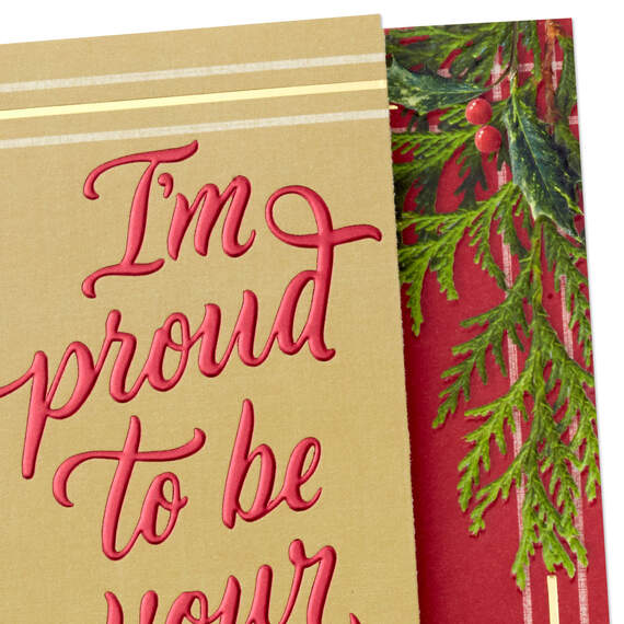 Proud to Be Your Son Christmas Card for Parents, , large image number 5