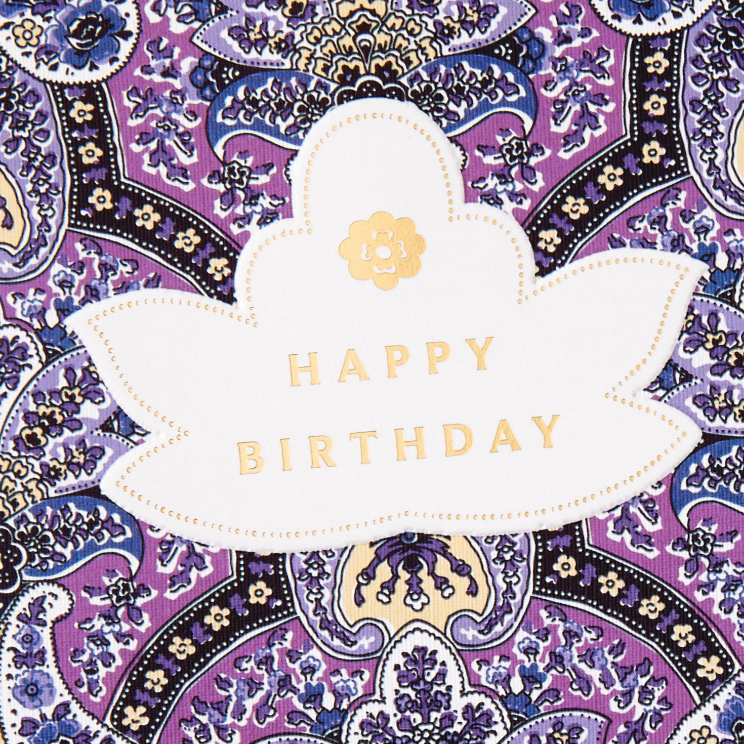 Purple Paisley Golden Moments Birthday Card for only USD 3.99 | Hallmark