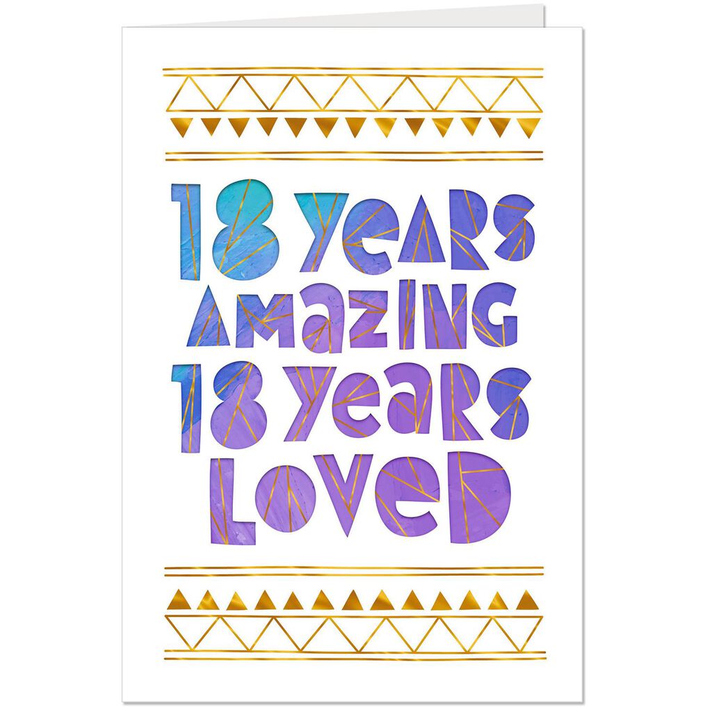 Loved And Amazing 18th Birthday Card Greeting Cards Hallmark