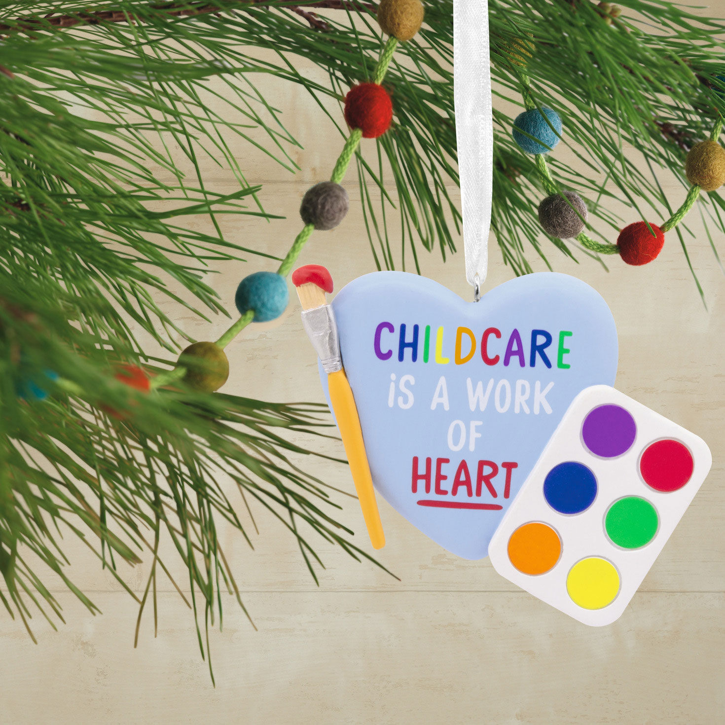 Childcare Is a Work of Heart Hallmark Ornament, , large image number 2