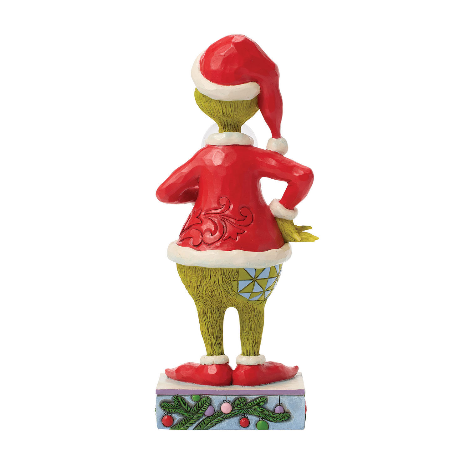 Jim Shore Grinch With Snow Globe Statue back image number 2