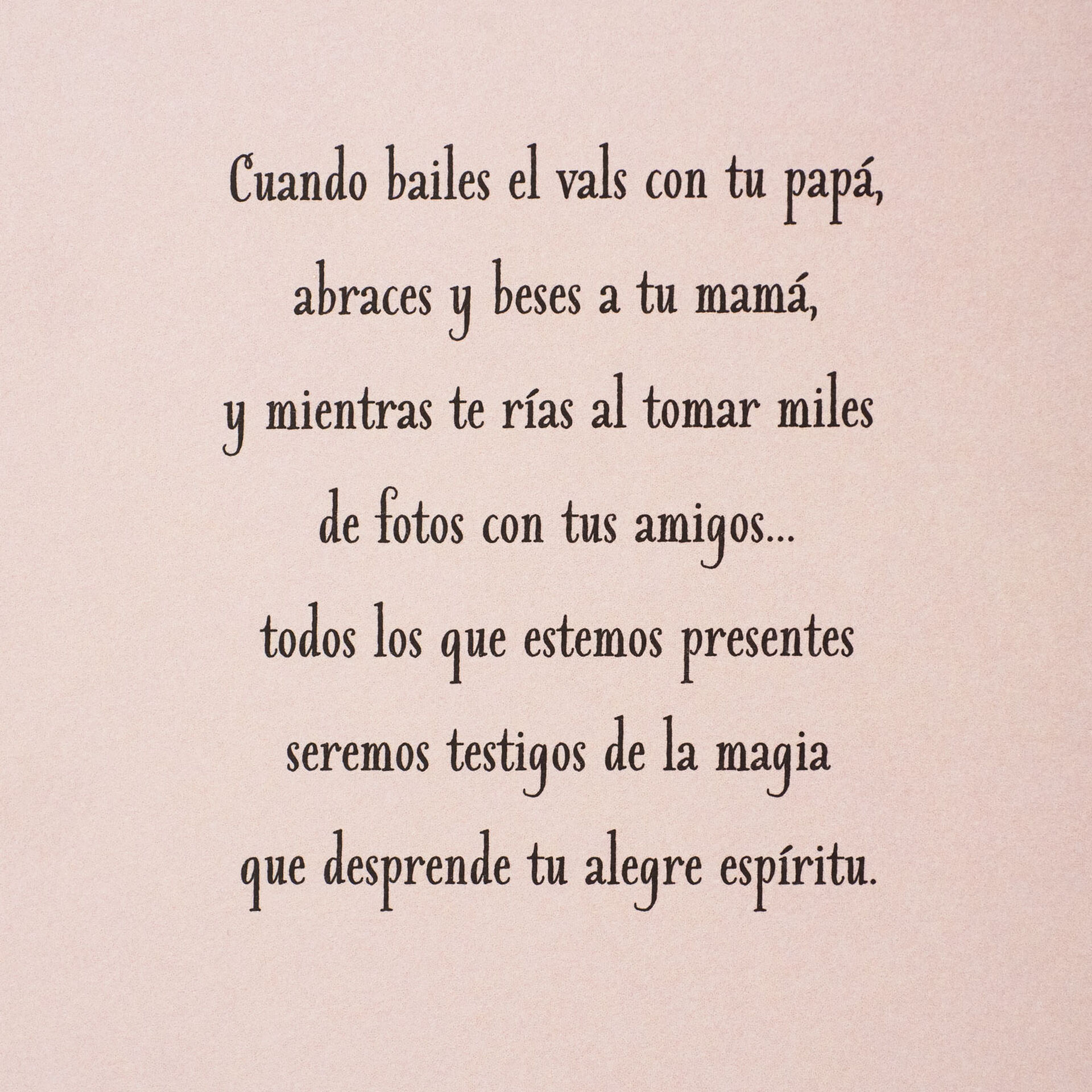 Glitter and Glow SpanishLanguage Quinceañera Card Greeting Cards