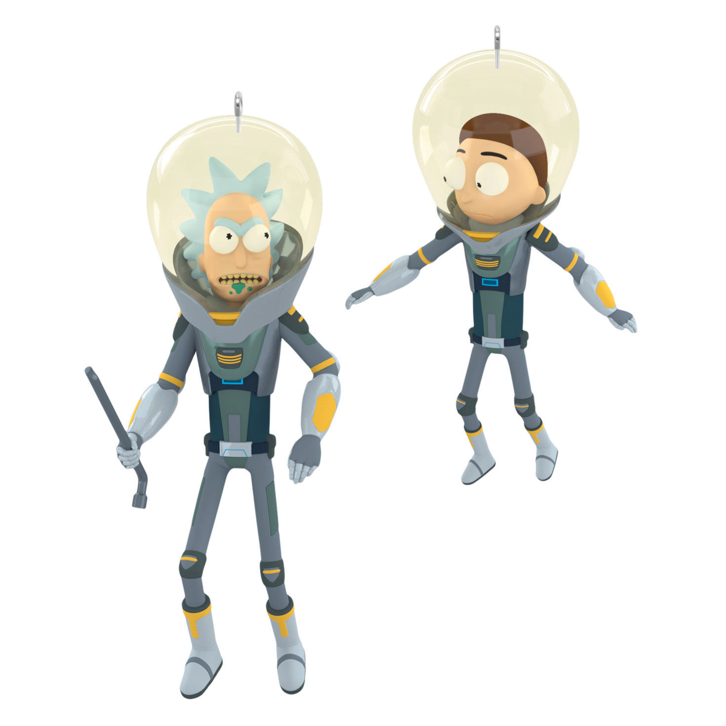 Rick and Morty "Get Back in the Car, Morty!" Ornaments, Set of 2