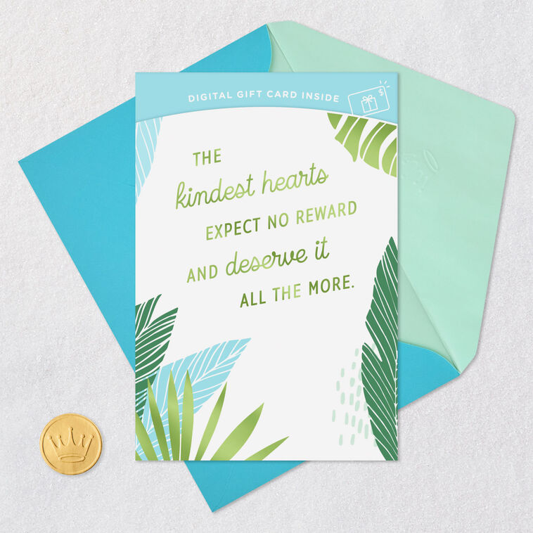 Grateful for Your Kindness Gift Card Greeting Thank-You Card, , large image number 8