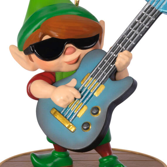 North Pole Tree Trimmers Band Collection Gil On Guitar Musical Ornament With Light, , large image number 5