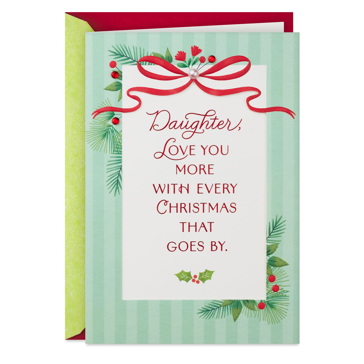 Favorite Stories and Smiles Christmas Card for Daughter