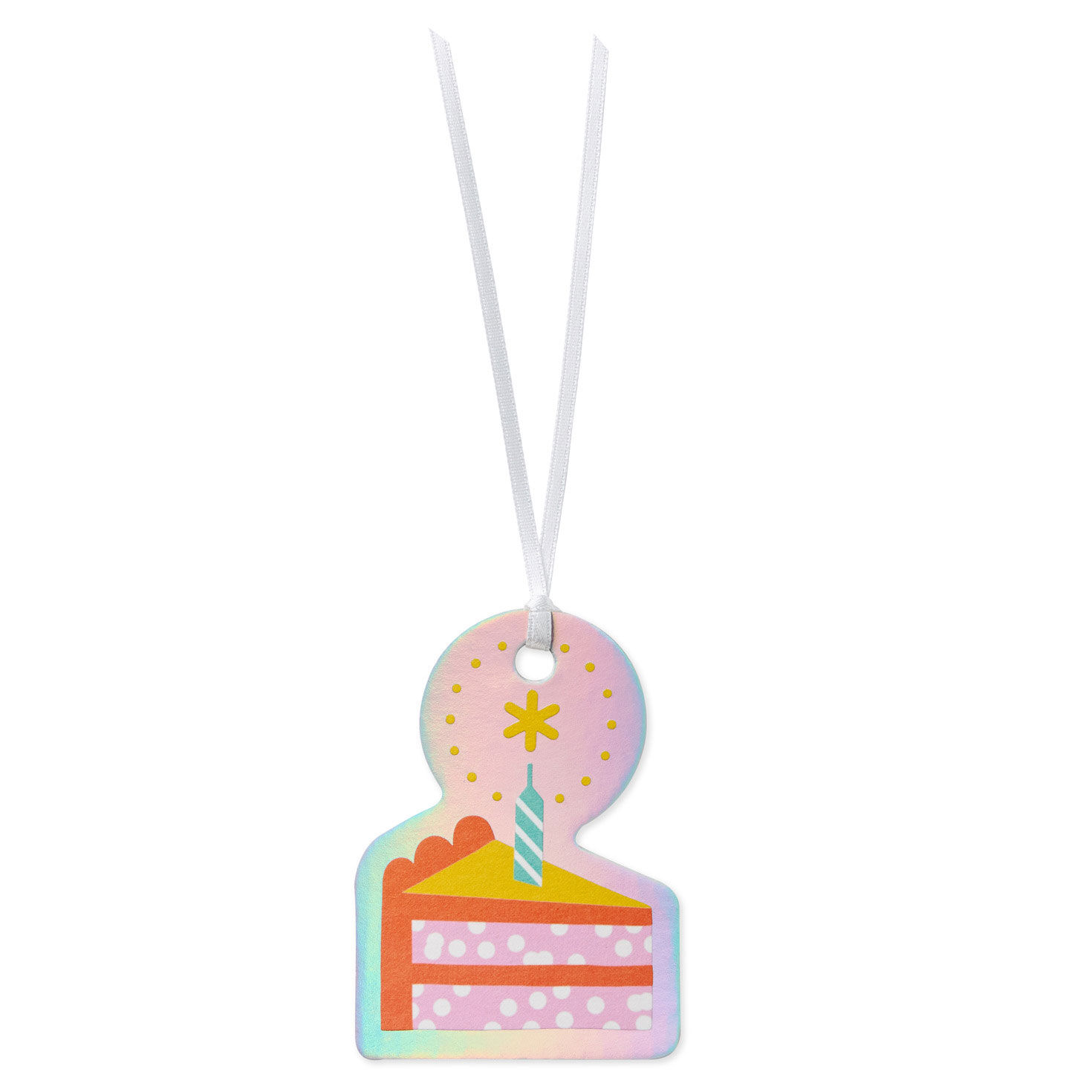Cake and Candle Die-Cut Gift Tag